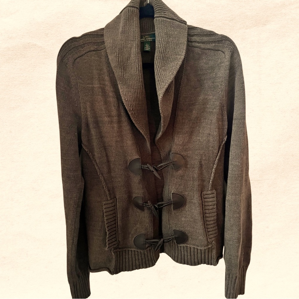 Classic LRL Ralph Lauren Sweater size Large Hunter Green